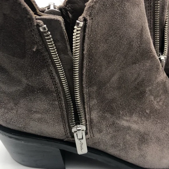 3.1 PHILLIP LIM Charcoal Gray Elegant Suede Ankle Boots. - Picture 12 of 12